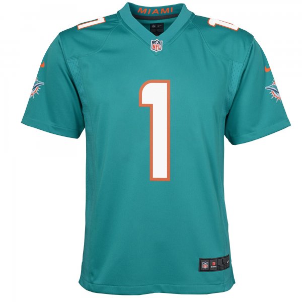 Youth Miami Dolphins Tua Tagovailoa Nike Aqua Game Jersey