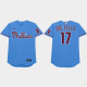 Rhys Hoskins 2021 Players Weekend Big Fella Nickname Blue Men's Jersey