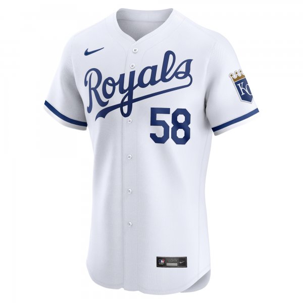 Men's Kansas City Royals John McMillon Nike White Home Elite Player Jersey