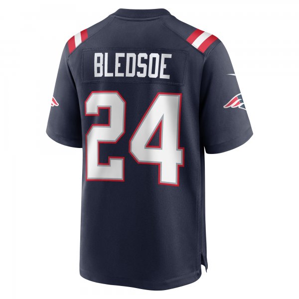 Men's New England Patriots Joshuah Bledsoe Nike Navy Game Player Jersey