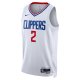 Unisex LA Clippers Kawhi Leonard Nike White Swingman Jersey - Association Edition