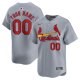 Men's St. Louis Cardinals  Nike Gray Away Limited Custom Jersey