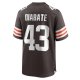 Men's Cleveland Browns Mohamoud Diabate Nike  Brown Team Game Jersey