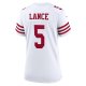 Women's San Francisco 49ers Trey Lance Nike White Player Jersey