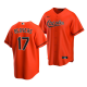 Men's Baltimore Orioles #17 Dylan Beavers 2022 MLB Draft Jersey Orange Alternate