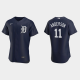 Men's Detroit Tigers #11 Sparky Anderson 2020 Alternate Team Logo Navy MLB Jersey