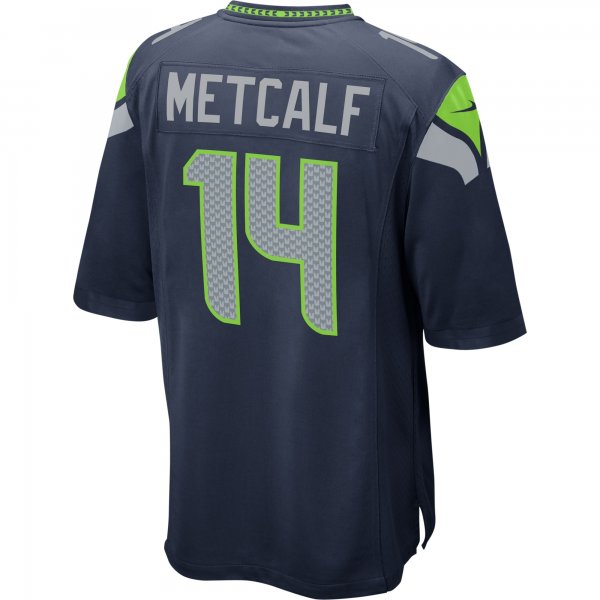 Men's Seattle Seahawks DK Metcalf Nike College Navy Game Jersey