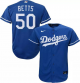 Youth Nike Los Angeles Dodgers #50 Mookie Betts Royal MLB Replica Cool Base Jersey