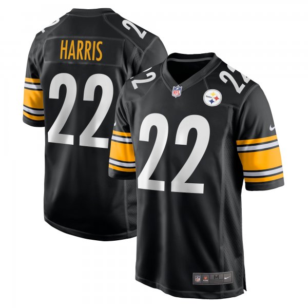 Youth Pittsburgh Steelers Najee Harris Nike Black Game Jersey