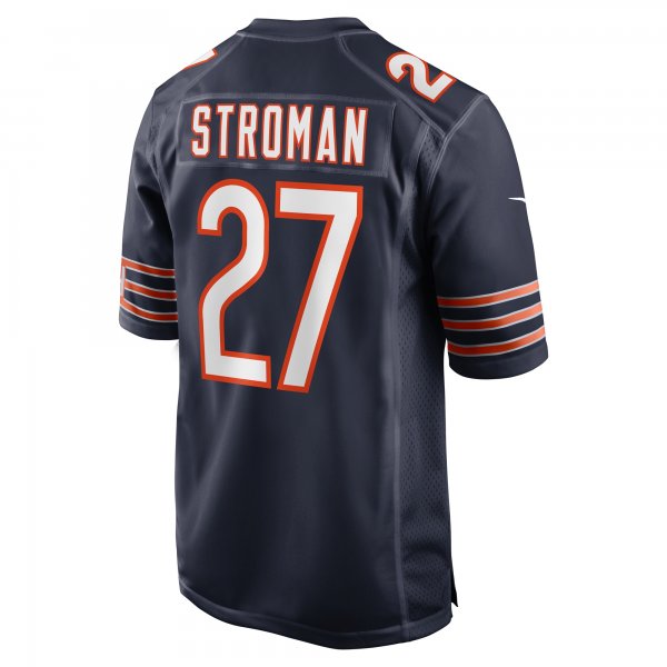 Men's Chicago Bears Greg Stroman Nike  Navy Team Game Jersey