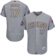 Chicago Cubs #17 Mark Grace Grey Flexbase 2017 Gold Program Stitched MLB Jersey