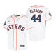 Youth Houston Astros Yordan Alvarez White 2022 World Series Cool Base Jersey