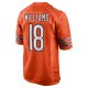 Men's Chicago Bears Caleb Williams Nike Orange Alternate 2024 NFL Draft First Round Pick Player Game Jersey