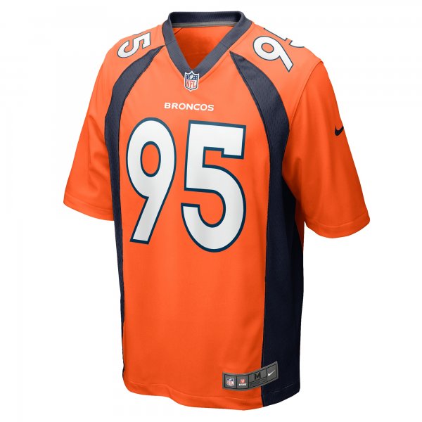 Men's Denver Broncos Elijah Garcia Nike  Orange Team Game Jersey