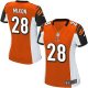 Nike Cincinnati Bengals #28 Joe Mixon Orange Alternate Women's Stitched NFL Elite Jersey