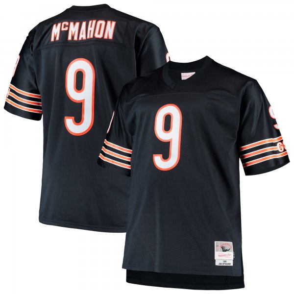 Men's Chicago Bears Jim McMahon Mitchell & Ness Navy Big & Tall 1985 Retired Player Replica Jersey