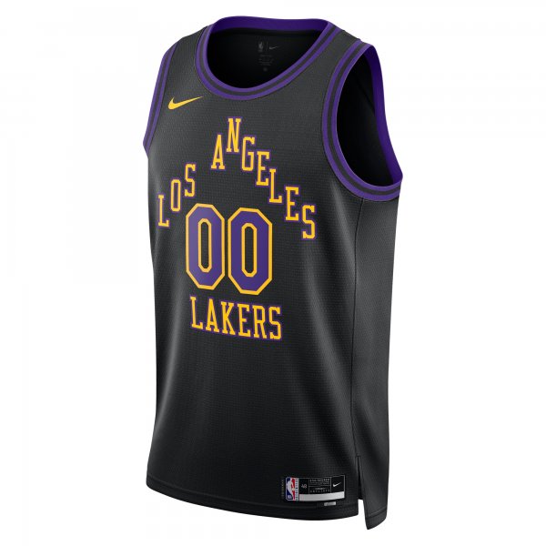 Unisex Los Angeles Lakers  Nike Black 2023/24 Custom Swingman Jersey - City Edition