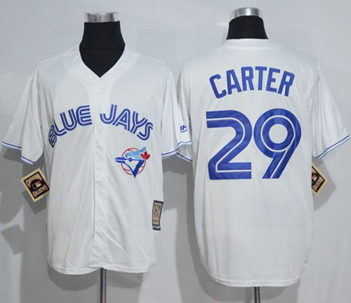 Toronto Blue Jays #29 Joe Carter White Cooperstown Throwback Stitched MLB Jersey