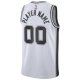 Men's San Antonio Spurs Nike White 2020/21 Swingman Custom Jersey - Association Edition