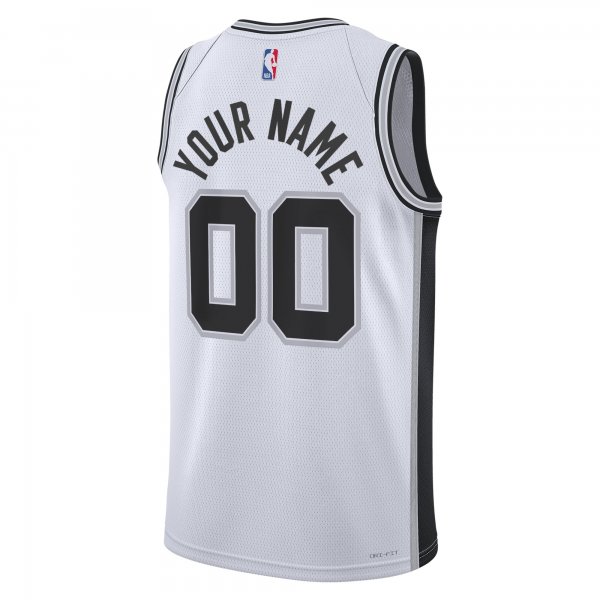 Unisex San Antonio Spurs Nike White Swingman Custom Jersey - Association Edition