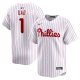 Men's Philadelphia Phillies Nike White #1 Dad Home Limited Jersey