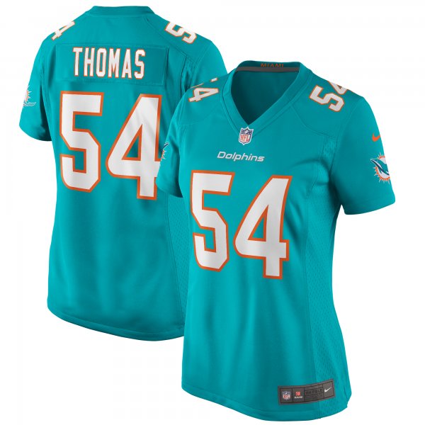 Women's Miami Dolphins Zach Thomas Nike Aqua Game Retired Player Jersey