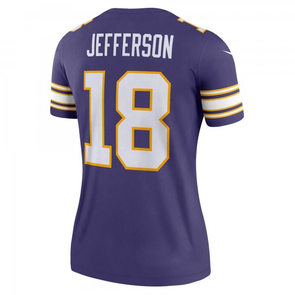 Women's Minnesota Vikings Justin Jefferson Nike Purple Alternate Legend Jersey