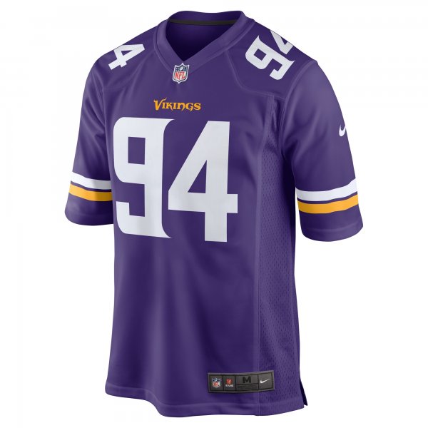 Men's Minnesota Vikings Dean Lowry Nike Purple Game Player Jersey