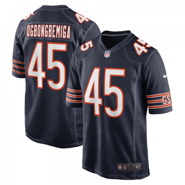 Men's Chicago Bears Amen Ogbongbemiga Nike  Navy  Game Jersey