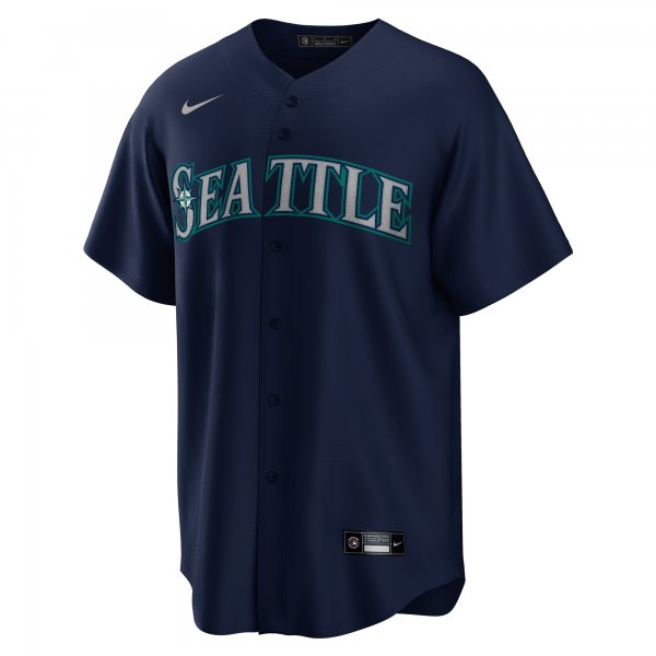 Men's Seattle Mariners Julio Rodriguez Nike Navy Official Replica Player Jersey