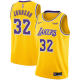 Men's Nike Los Angeles Lakers #32 Magic Johnson Swingman Gold LIcon Edition NBA Jersey