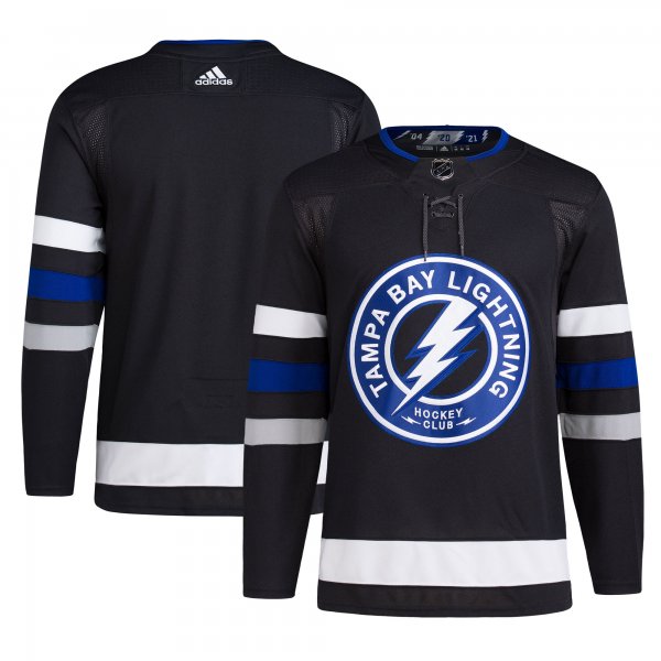 Men's Tampa Bay Lightning Blank adidas Black Alternate Primegreen Jersey