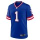 Men's New York Giants Malik Nabers Nike Royal 2nd Alternate 2024 NFL Draft Game Jersey