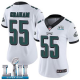 Women's Nike NFL Philadelphia Eagles #55 Brandon Graham Limited Road White Vapor Untouchable Super Bowl LII Jersey