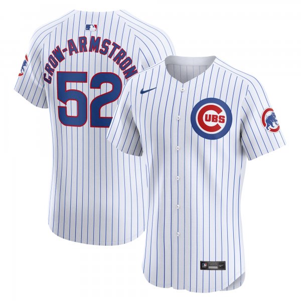 Men's Chicago Cubs Pete Crow-Armstrong Nike White Home Elite Player Jersey