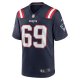 Men's New England Patriots Cole Strange Nike Navy Player Game Jersey