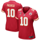 Women Nike Kansas City Chiefs #10 Isiah Pacheco Super Bowl LVII Champions 3 Stars Red Jersey