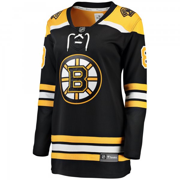 Women's Boston Bruins David Pastrnak Fanatics Black Breakaway Player Jersey