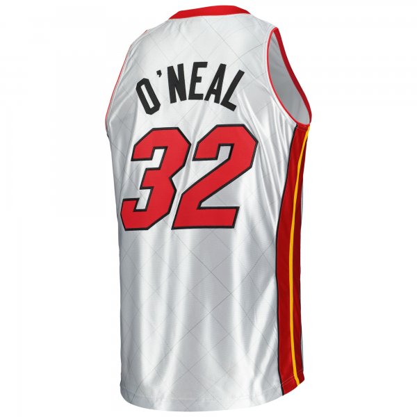 Men's Miami Heat Shaquille O'Neal Mitchell & Ness Platinum 2005/06 Hardwood Classics 75th Anniversary Swingman Jersey