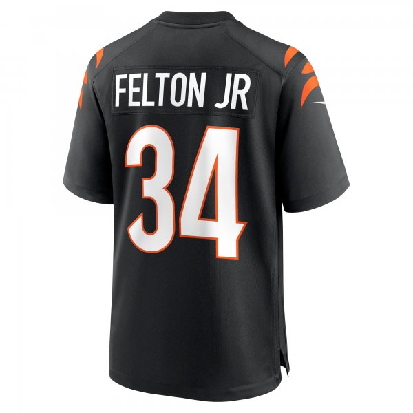 Men's Cincinnati Bengals Demetric Felton Jr. Nike  Black Team Game Jersey