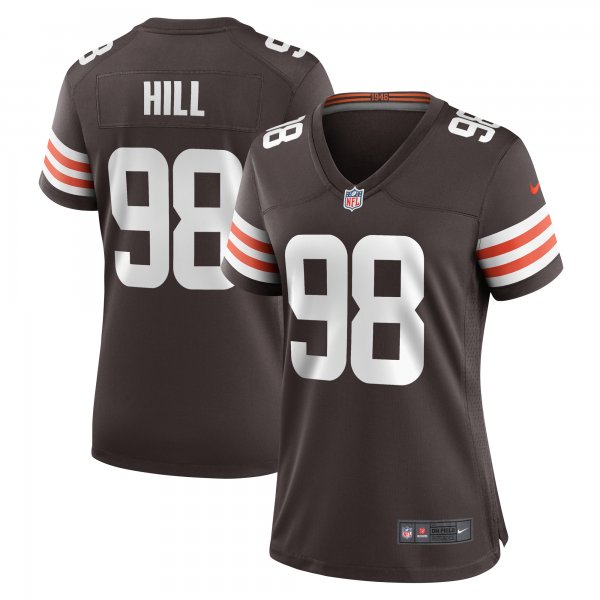 Women's Cleveland Browns Trysten Hill Nike Brown Game Jersey