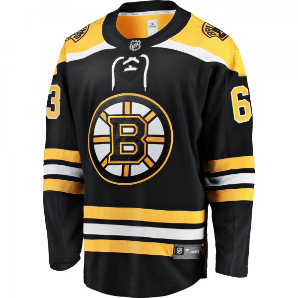 Men's Boston Bruins Brad Marchand Fanatics Black Home Breakaway Jersey