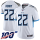 Tennessee Titans #22 Derrick Henry White Men's Stitched NFL 100th Season Vapor Limited Jersey