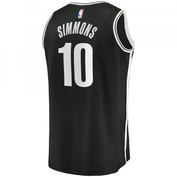 Youth Brooklyn Nets Ben Simmons Fanatics Black 2021/22 Fast Break Replica Jersey - Icon Edition