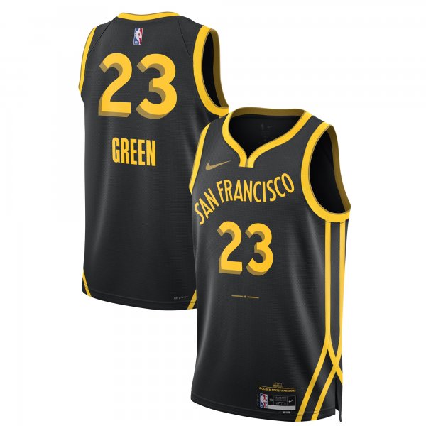 Unisex Golden State Warriors Draymond Green Nike Black 2023/24 Swingman Jersey - City Edition