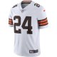 Men's Cleveland Browns Nick Chubb Nike White Vapor Limited Jersey