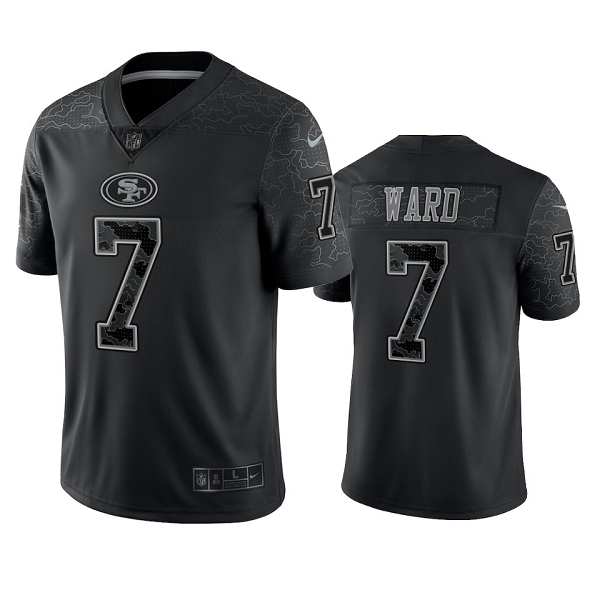 San Francisco 49ers Charvarius Ward Black Reflective Limited Jersey #7