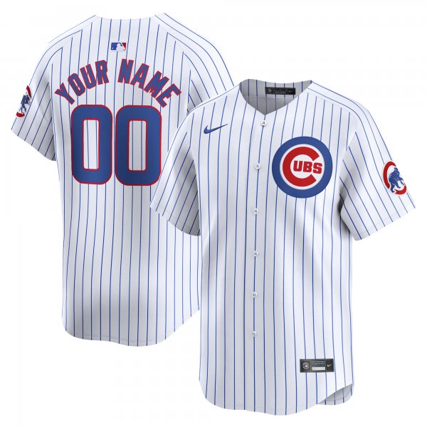 Men's Chicago Cubs Nike White Home Limited Custom Jersey