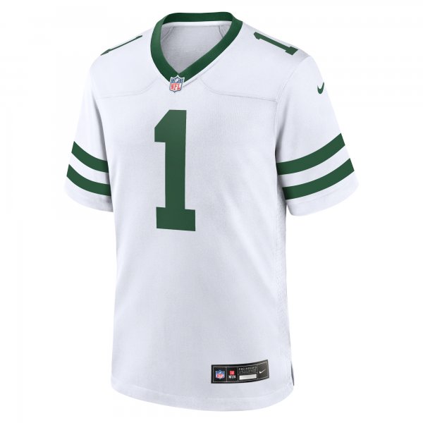 Men's New York Jets Ahmad Sauce Gardner Nike Legacy White Game Jersey