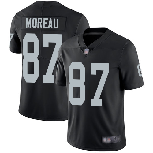 Las Vegas Raiders #87 Foster Moreau Black Team Color Men's Stitched NFL Vapor Untouchable Limited Jersey